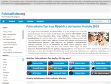Tablet Screenshot of fahrradhelm.org