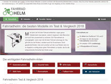 Tablet Screenshot of fahrradhelm.net